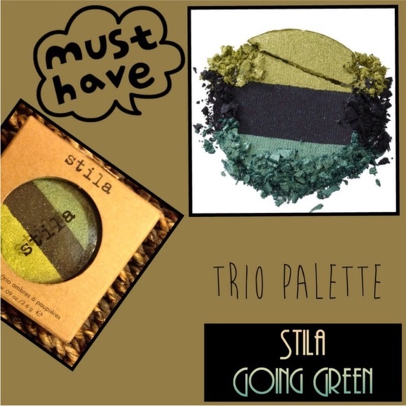 Stila Eyeshadow Trio Palette in Going Green NIB - Picture 3 of 3